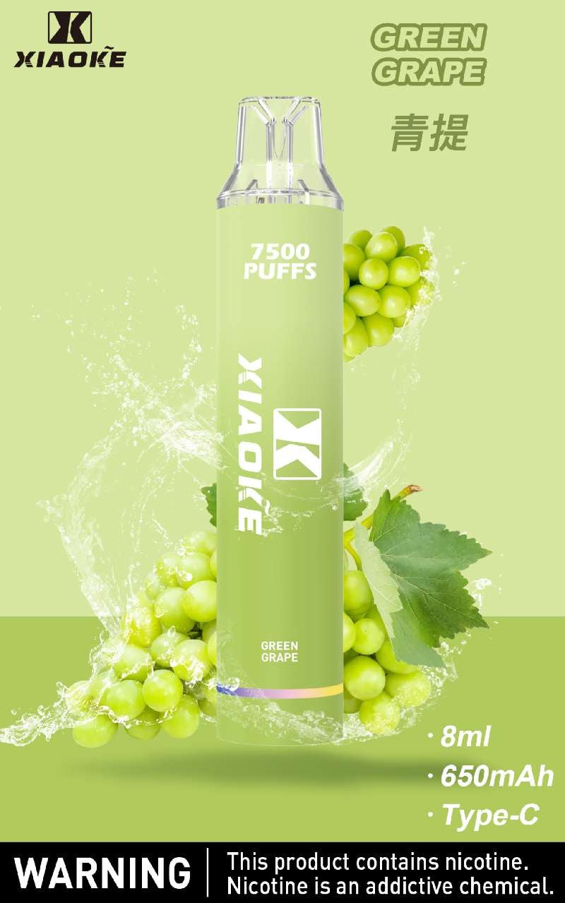 台灣現貨 梟客XIAOKE 7500口 發光仙女棒 拋棄式/一次性電子煙