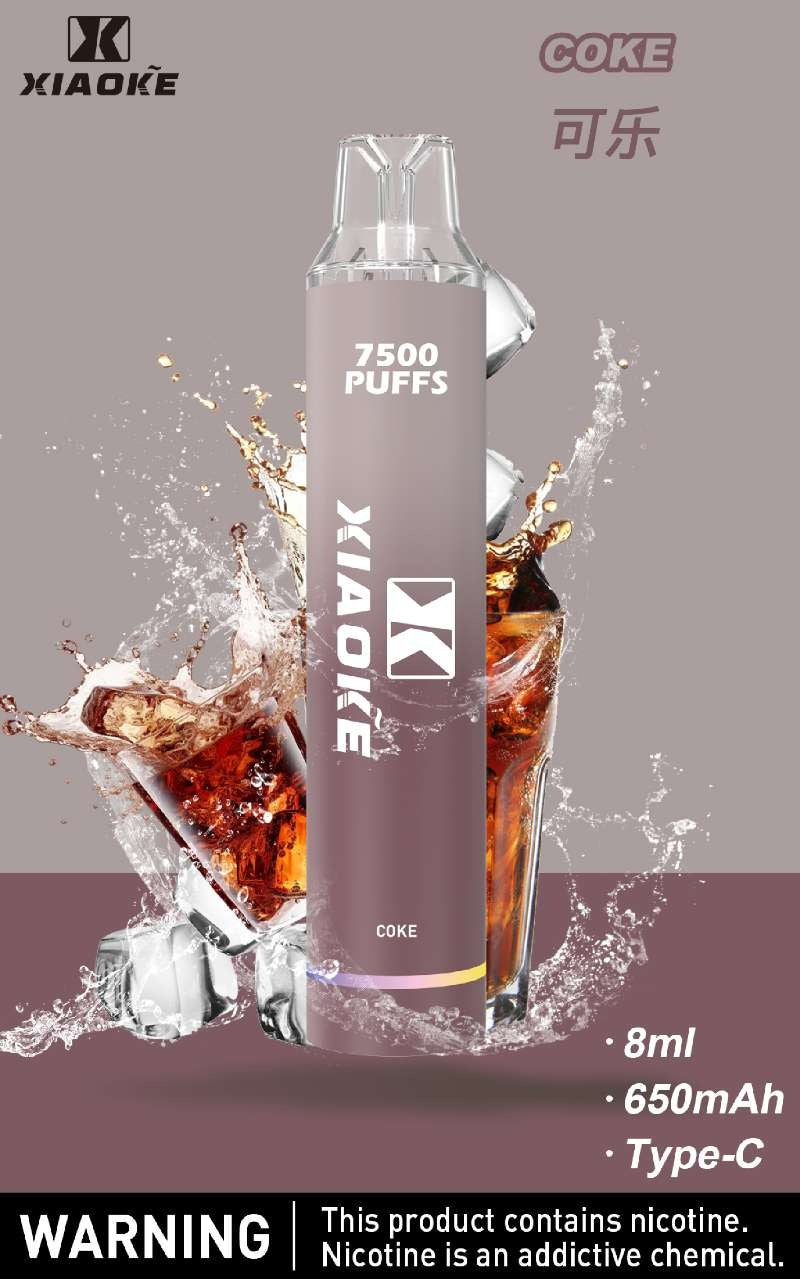 台灣現貨 梟客XIAOKE 7500口 發光仙女棒 拋棄式/一次性電子煙