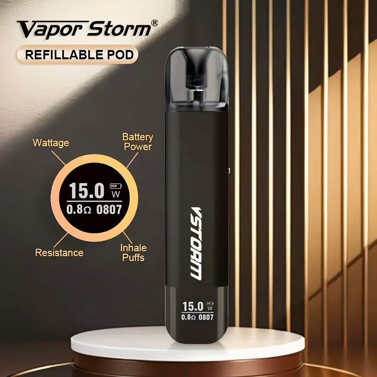 Vapor M4注油主機套裝 高性能 大功率桿子 高清顯示